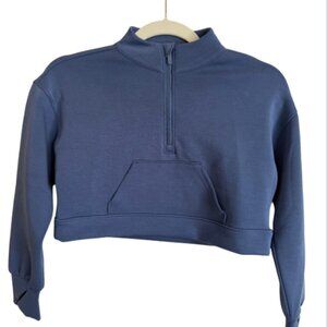 All in Motion | Cropped Half Zip Sweatshirt Size S 6/7 NWT